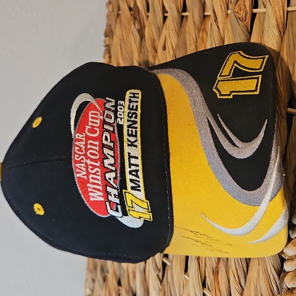 Signed Matt Kenseth #17 2003 Nascar Winston Cup Championship Hat Baseball Cap - Picture 3 of 9